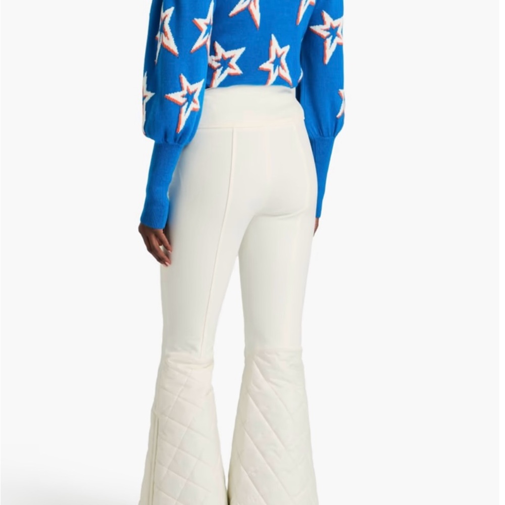 Perfect Moment Stylish Cream Flared Pants size small - Picture 3 of 4